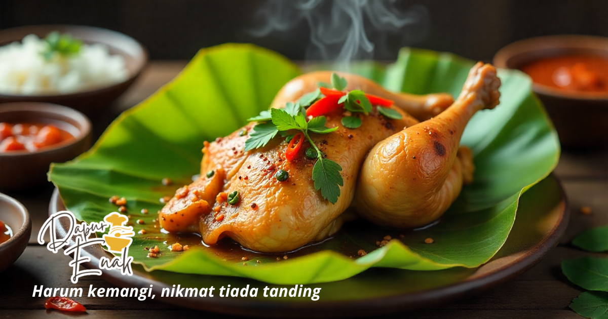 Pepes Ayam Kemangi dengan aroma harum khas daun segar