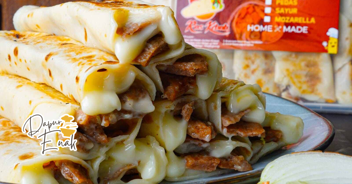 Perpaduan Unik Kebab Dengan Rendang Kebab lezat isi rendang, cita rasa pedas gurih