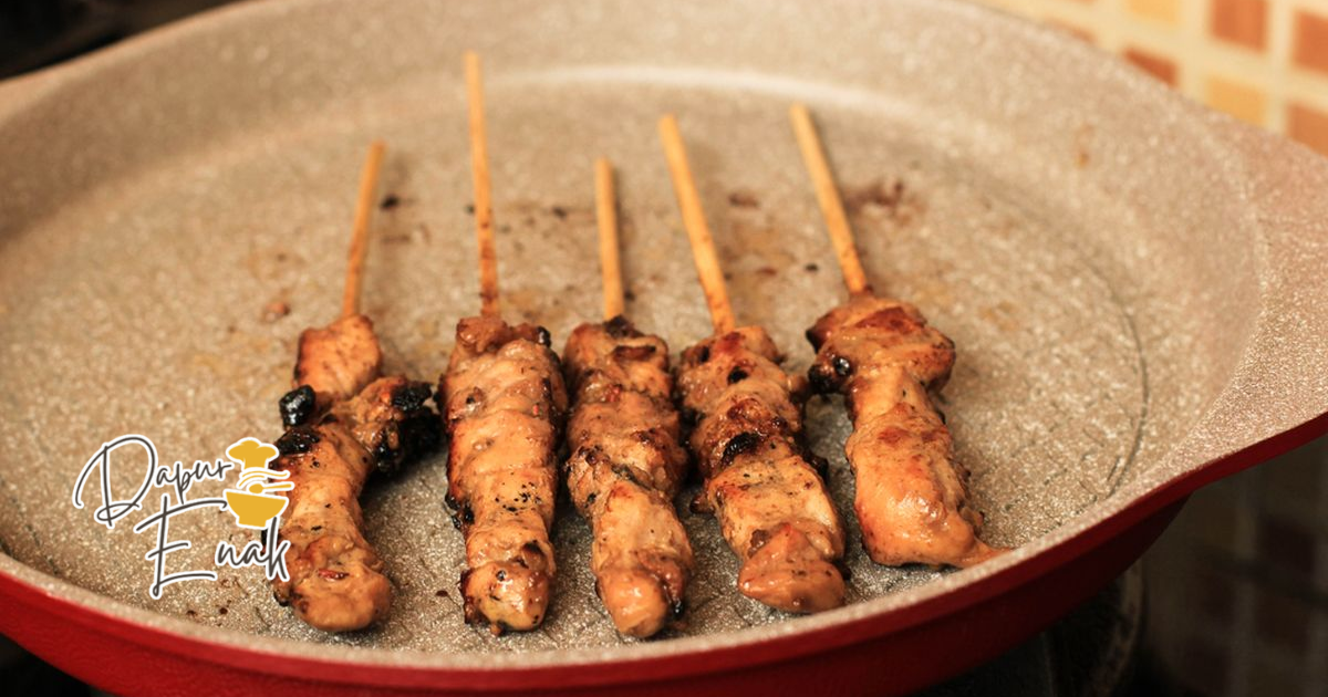 Panggangan Sate Teflon Alat Masak Praktis Panggangan sate teflon anti lengket dan praktis