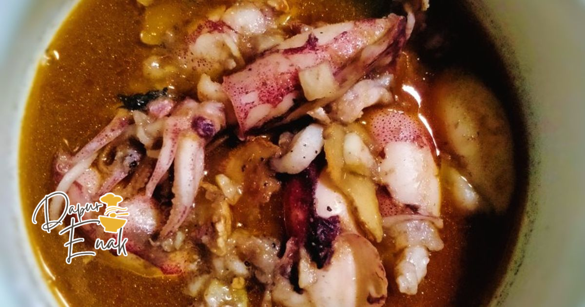 Cumi Bumbu Rendang Olahan Seafood Lezat Cumi Bumbu Rendang dengan bumbu rempah kuat