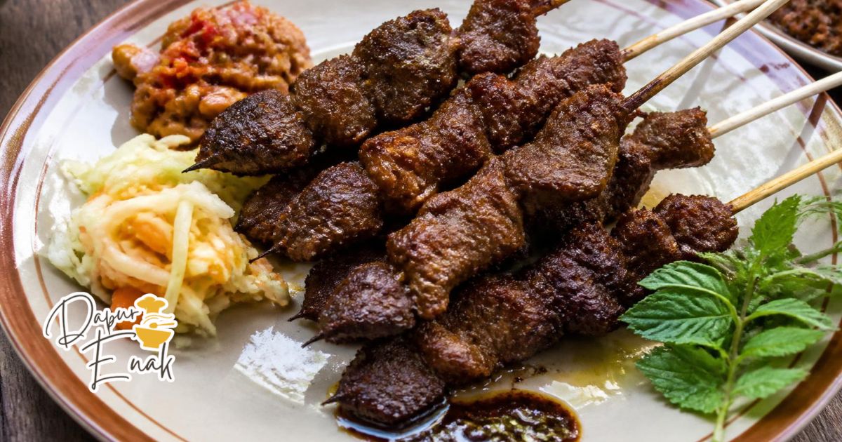 Sate Komoh Tanpa Santan Tetap Kaya Rasa Olahan Sate Komoh Tanpa Santan dengan bumbu meresap